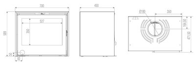 Axis Kamin STOVE 700 SF PO0700SF Moodud