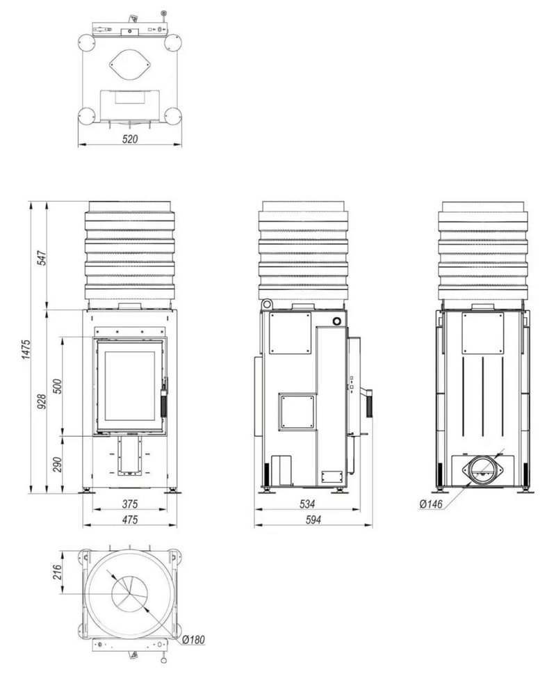 Defro Ahjukolle VIS XSM 9A mini Moodud