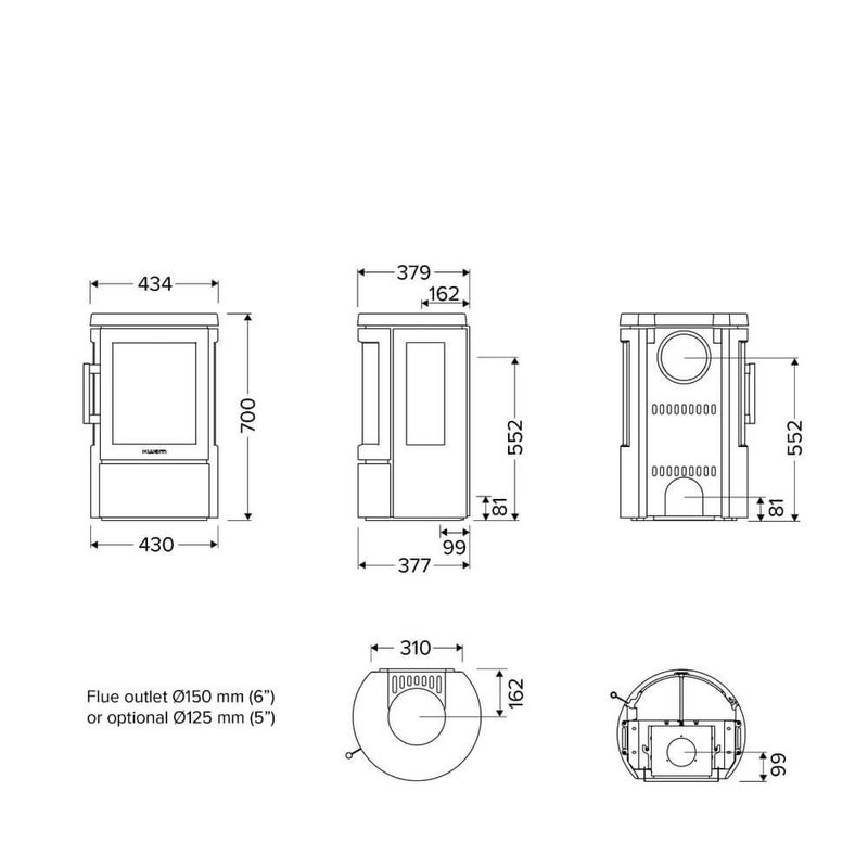Hwam Kamin 2610m Wall Moodud