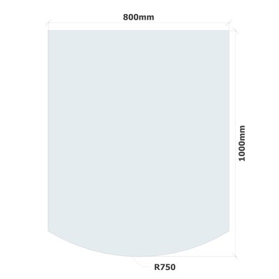 Kaminaesine Kaitseklaas1 1000x800x6 R750 Kirgas mm