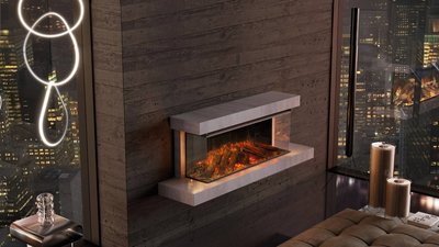 LaNordica ElektriKamin LUMEN 1200 Raamiga Stone inter 3