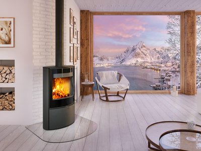 Nordenger Kamin Heidal Steel inter