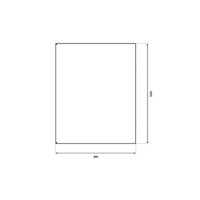 PR Kaminaesine plekk 80x100cm must matt mm