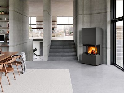 Romotop Kamin Cara C 30 metall inter