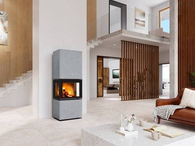 Romotop Kamin LERA C GH 61 thermaline grey inter