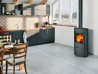 Romotop Kamin Ovalis 30 metall inter