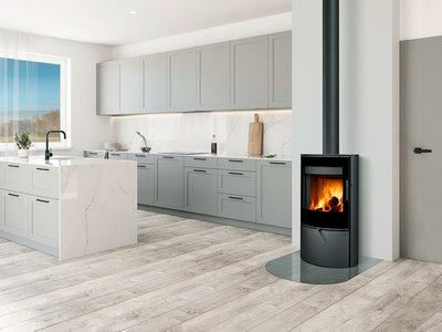 Romotop Kamin Ovalis G 30 metall inter