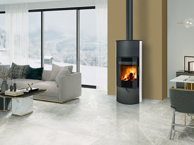 Romotop Kamin Ovalis G H 11 keraamika relj inter