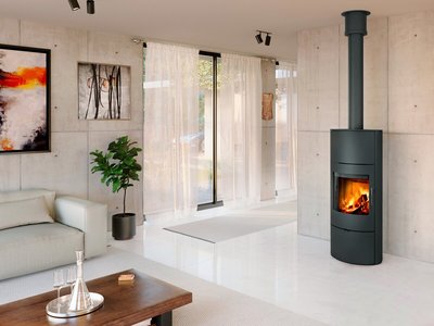 Romotop Kamin Ovalis H 30 metall inter