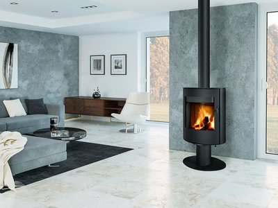 Romotop Kamin Ovalis T Metall inter