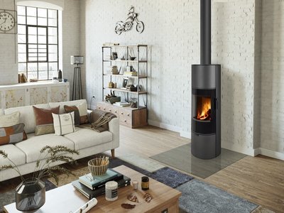 Romotop Kamin Soria H 30 metall inter