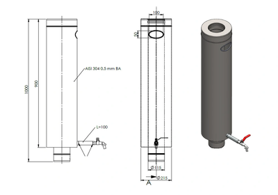 Vilpra Sauna Veesoojendi Round 20L d215 Moodud